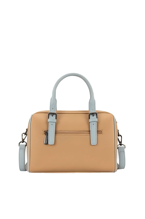 Boston Stitch Crossbody Bag [c:camel/blue]