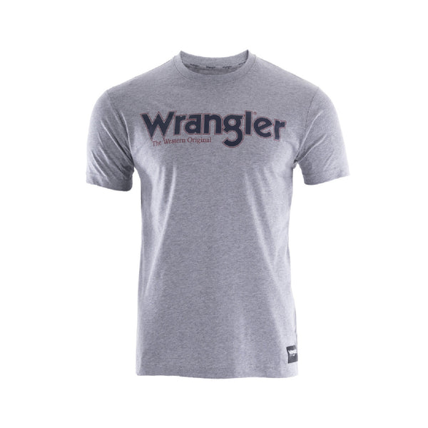 MENS RYDER LOGO S/S TEE GREY MARLE S