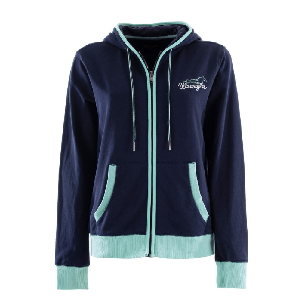 WMNS CHERYL ZIP THOUGH HOODIE NAVY/MINT 8