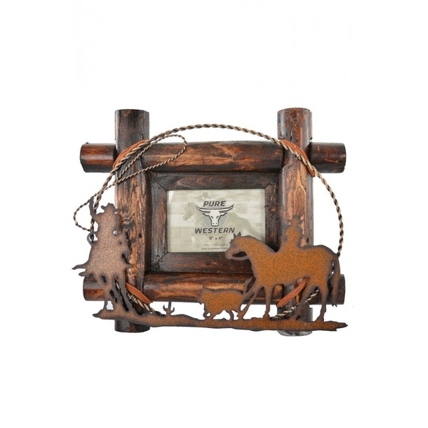 ROPING METAL CUT OUT PICTURE FRAME 6X4 ASSORTED All SS21