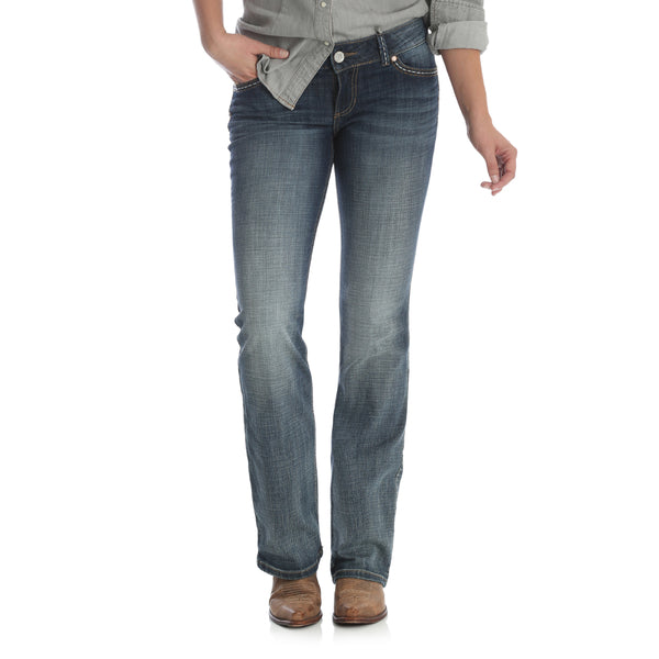 WOMENS RETRO LOW RISEB/CUT 34LEG JEAN SADIE INDIGO 00