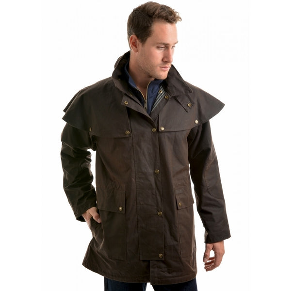 HIGH COUNTRY PROF. OILSKIN SHORT COAT BROWN * S