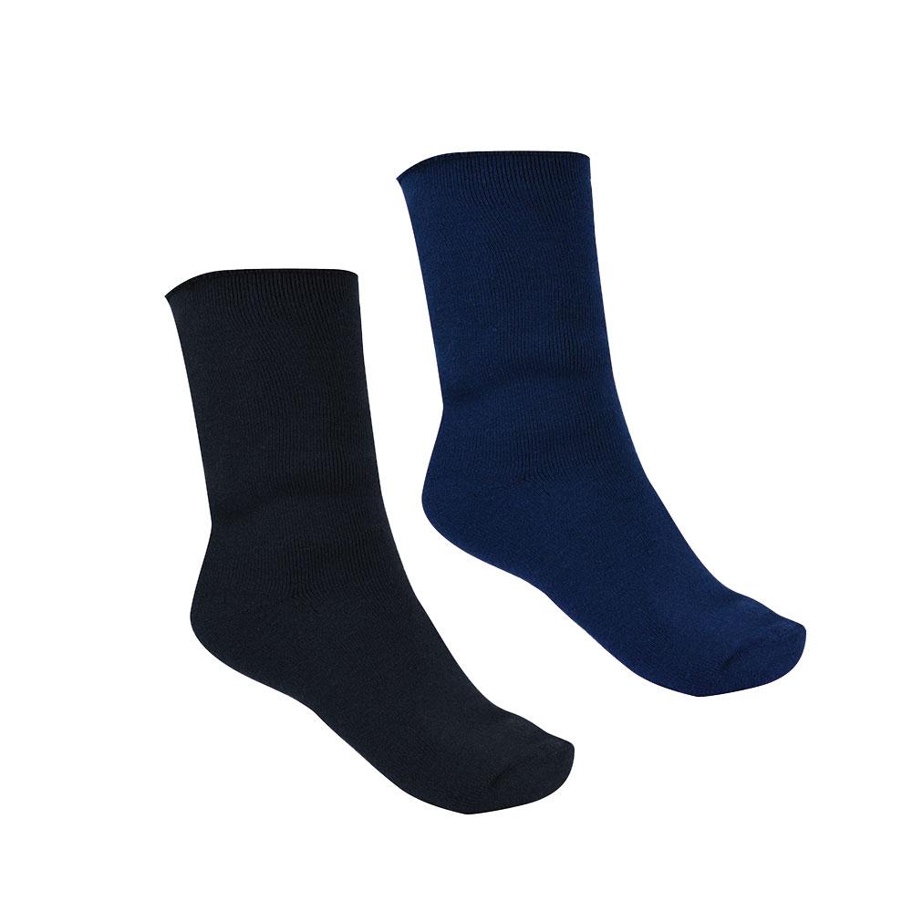 THERMAL SOCKS - TWIN PACK NAVY/BLACK 2-7