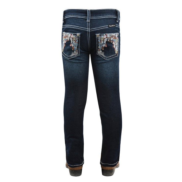 GIRLS ANJELICA SLIM LEG JEAN INDIGO 2