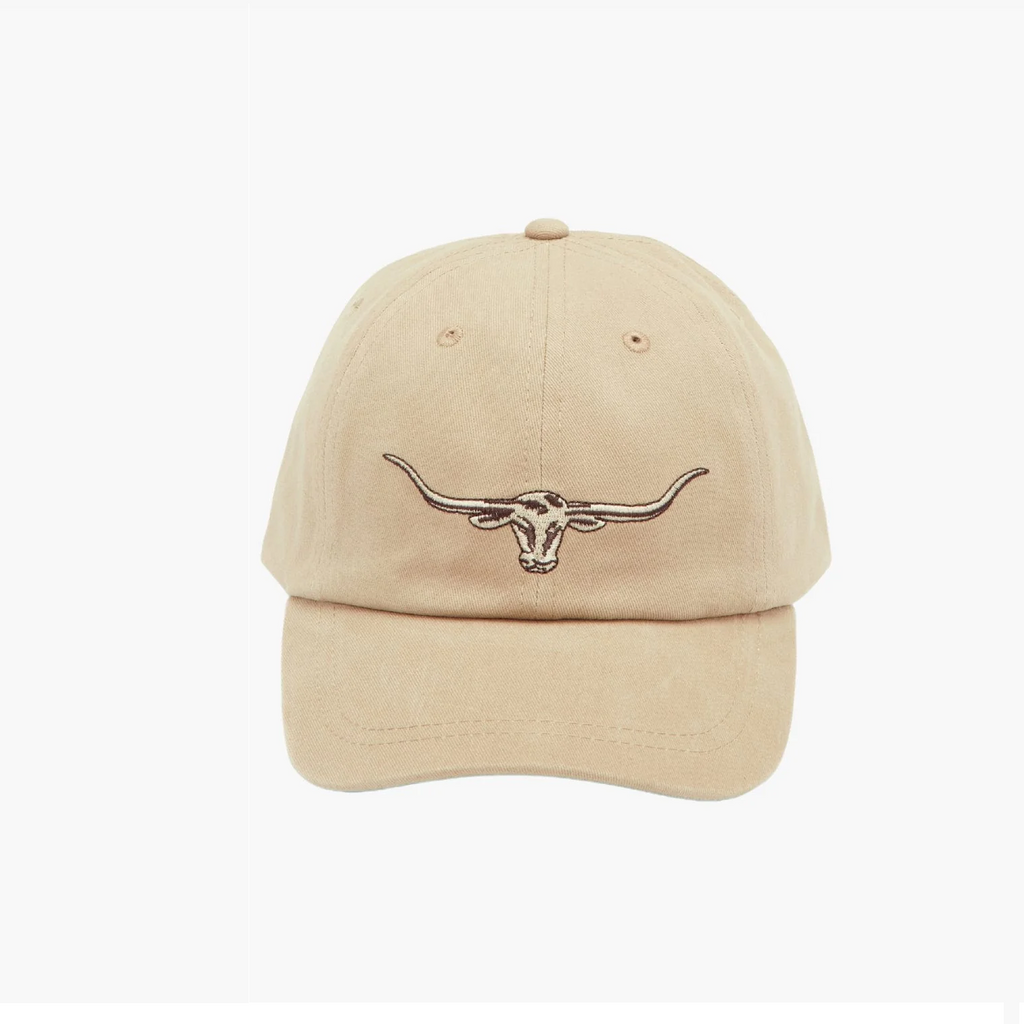 *LONGHORN LOGO CAP* Buckskin