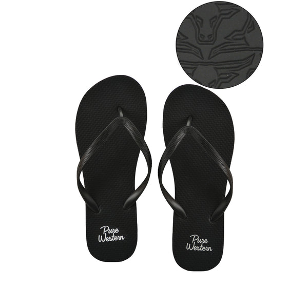 Kylie - Womens Thongs Black 6 (Disc 02/22)